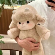 毛茸茸小羊公仔跑跑可爱小羊毛绒玩具睡觉床搭陪伴礼物娃娃机玩偶