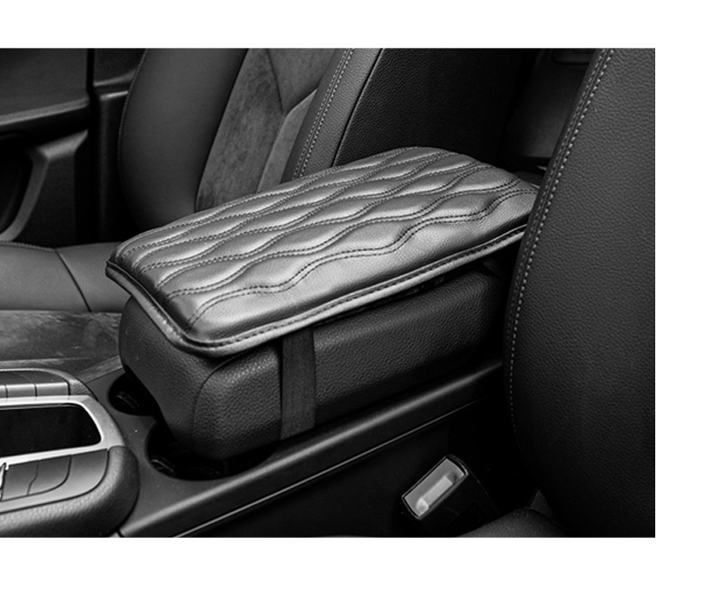 Wholesale car armrest box pad universal interior central armrest box protective pad memory foam armrest cover protective pad