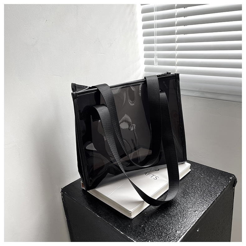 Street Occasion PVC Material Women's Backpack Backpack Solid Color Pattern All Seasons Season Women's Medium Pvc Solid Color Classic Style Square Open Jelly Bag