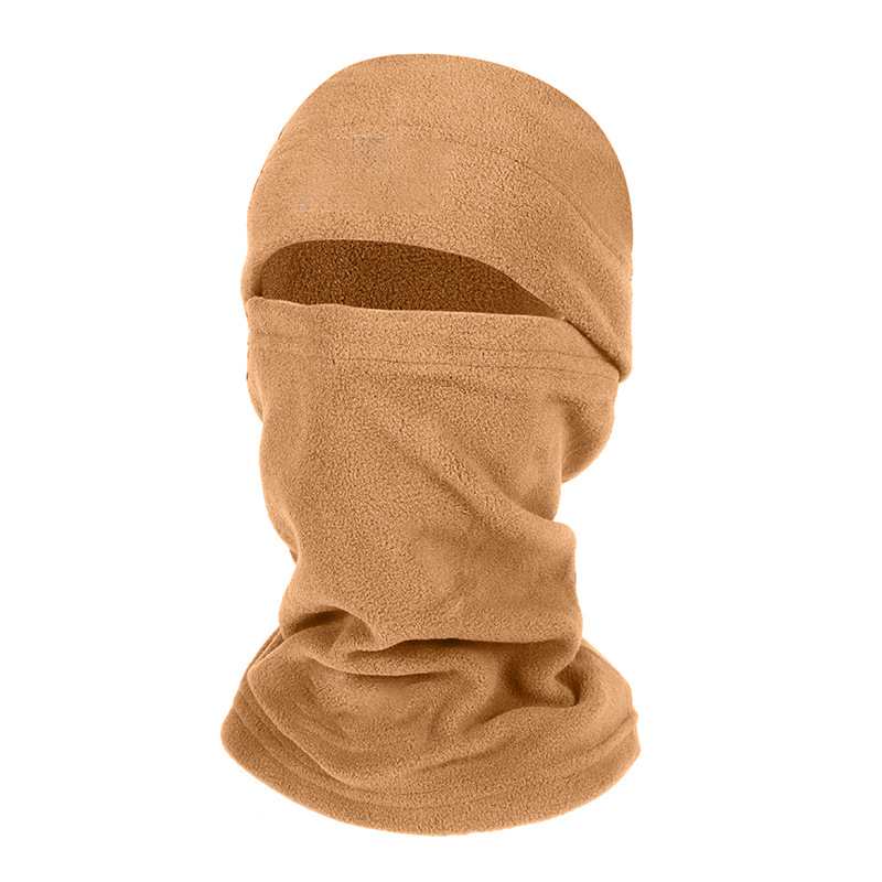 Cabeza caliente otoño y invierno al aire libre máscara de protección contra el frío sombrero bufandas guantes de vello para hombres y mujeres