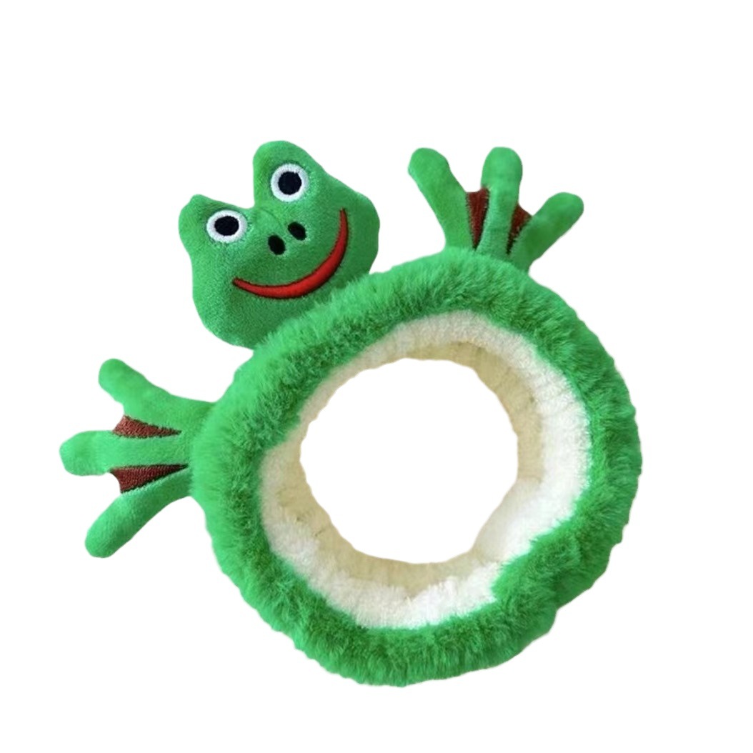 Felpa Rana diadema Otoño e Invierno Nuevo Oído banda de pelo lindo oso fresa cabeza accesorios al por mayor oso Internet celebridad diadema