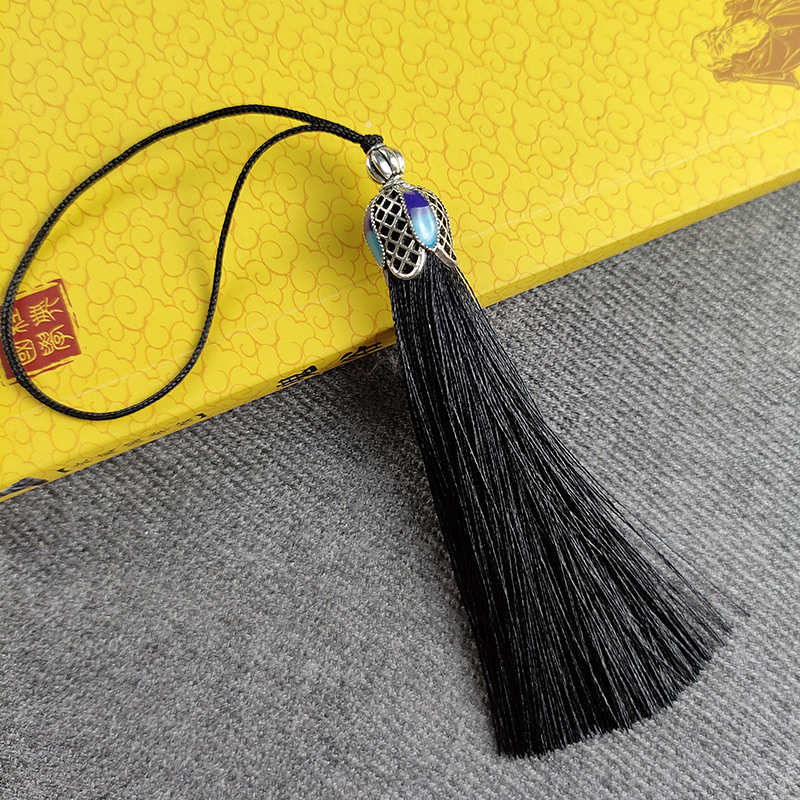 Nueva borla cloisonne corona borla colgante borla nudo chino coche colgante ventas directas de la fábrica