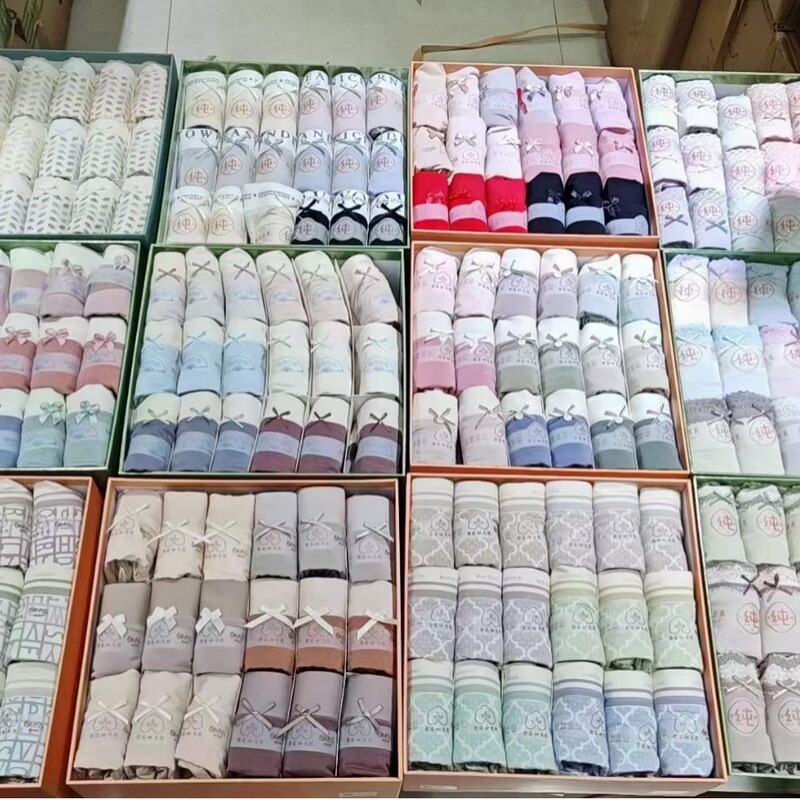 Love when the boxed underwear collection high elastic modell cotton brand triangle ladies underwear wholesale live store