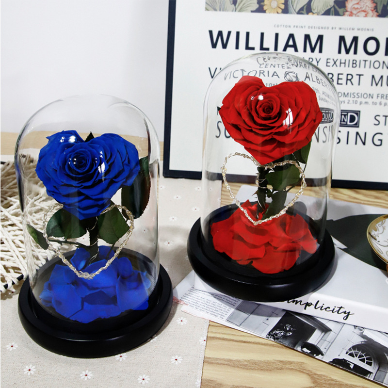 Yunnan Yongsheng flor cubierta de cristal artesanía regalo decoración al por mayor para la novia del maestro día