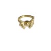 Skull with butterfly, one size trend ring, European style, punk style