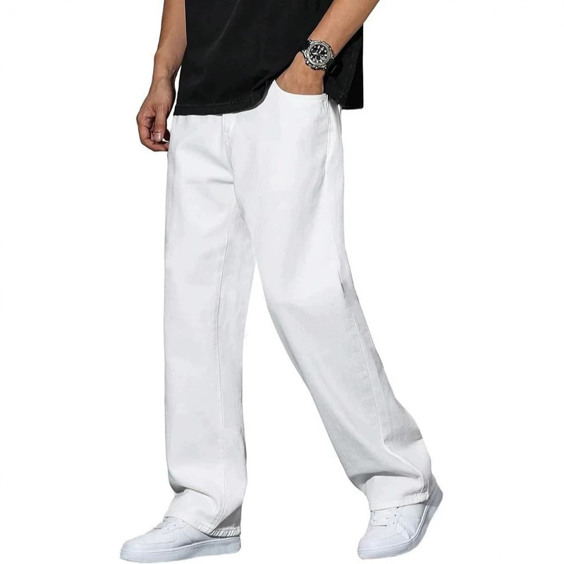 2026 Summer Men's Regular Fit Jeans Hip-Hop Street Style Jeans