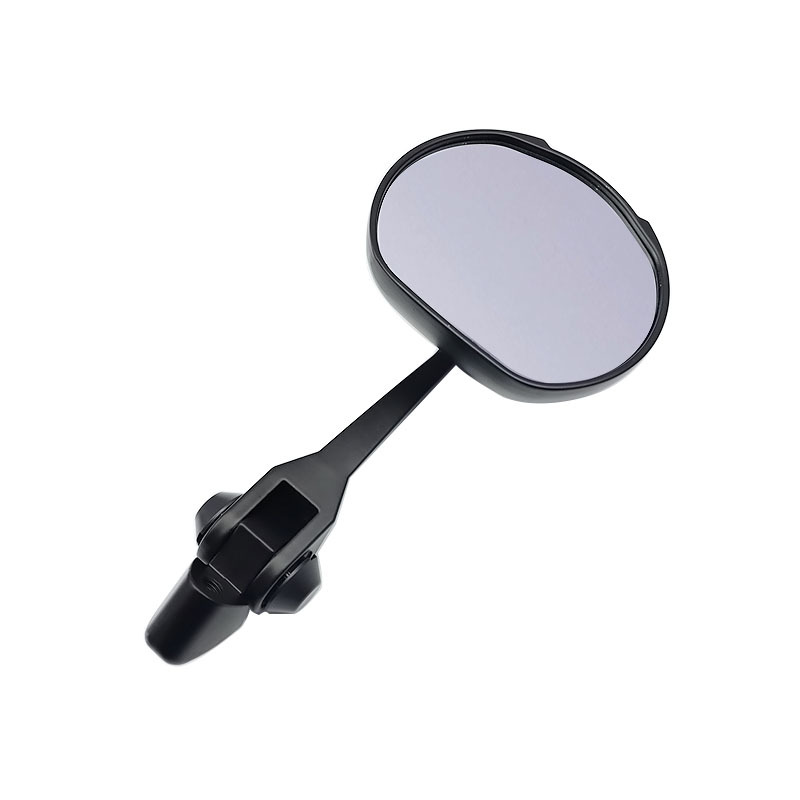 Aos Motorcycle Modified Oval Rearview Mirror, All-Aluminum Electric Motorcycle, Electric Vehicle Reflector, Blue Light Universal Reversing Mirror