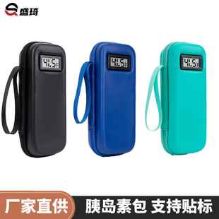 Hot Selling Eva Insulin Refrigerated Box Medicine Cooling Cosmetics Bag Daily Travel Eva Ice Bag with Temperature Display