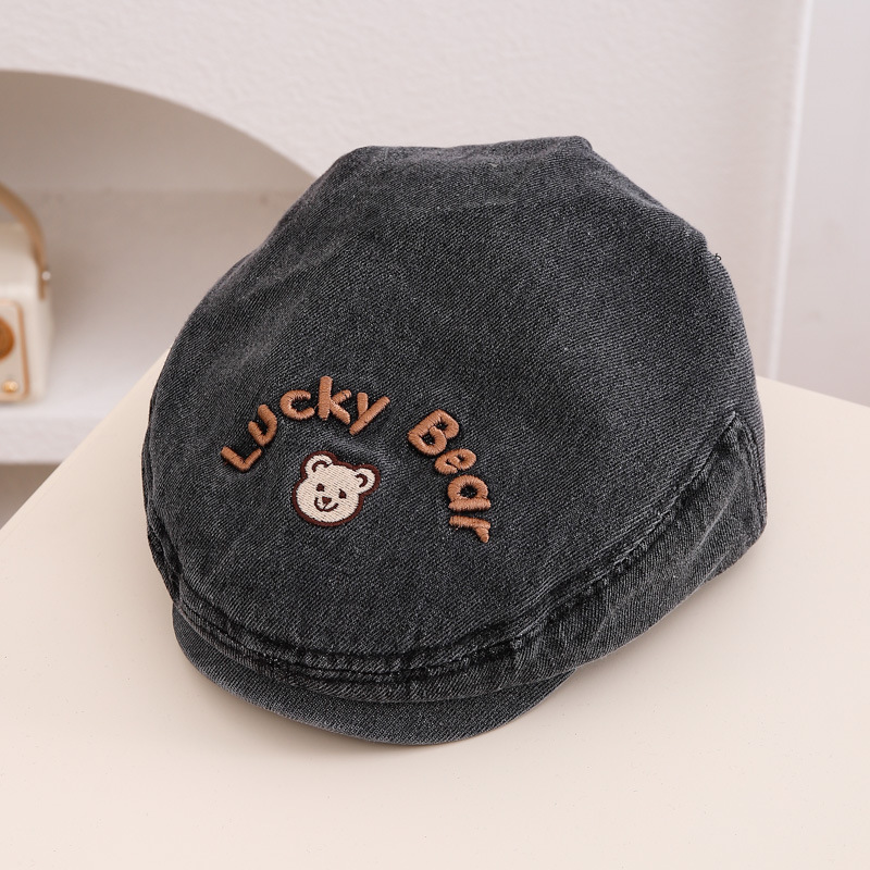 Sombreros para bebés primavera y otoño boinas para niños, gorras de piel de melón para hombres y mujeres, gorras coreanas versátiles de moda hacia adelante 2024 nuevo