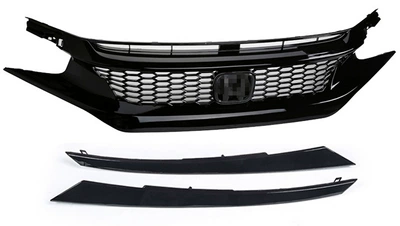 Big Surrounded, Suitable for 21 Models of the - 21-civic-hatchback-small-honeycomb-grille-hollow-black-label