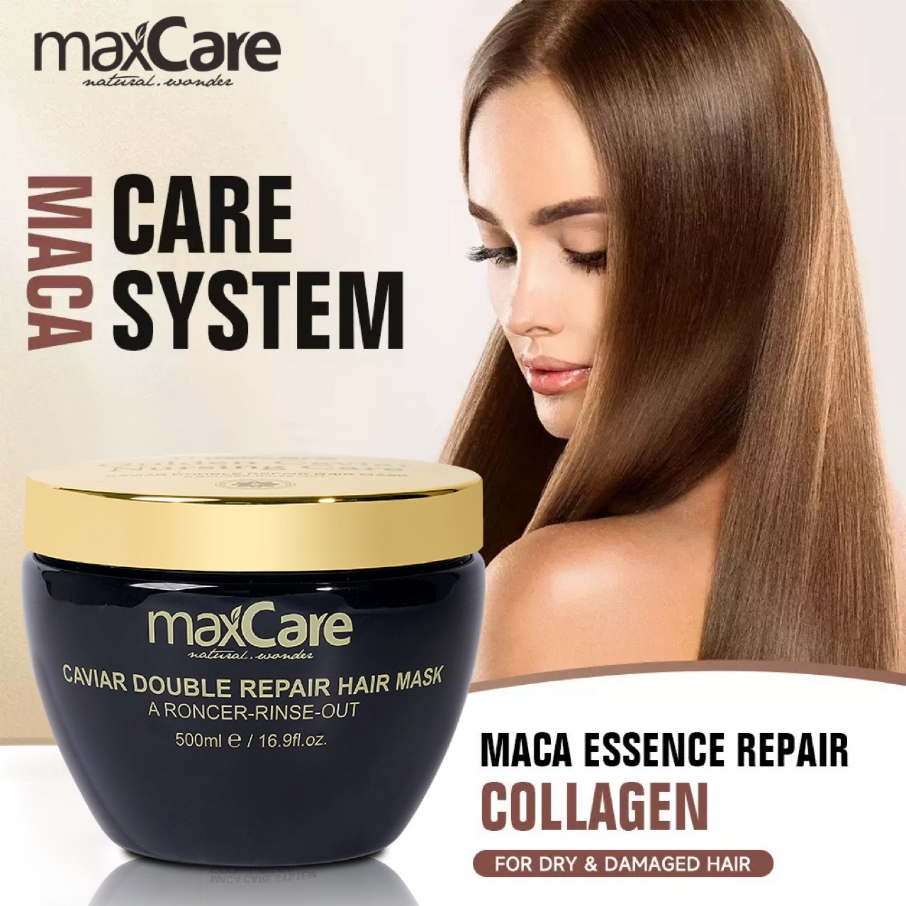 Maxcare Saç Maskası - Zülfə Qarşı Proteinli Bərpa Formulu