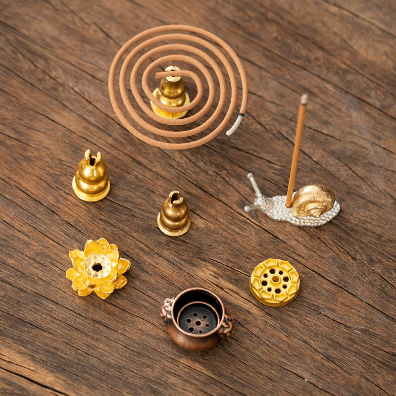 Медная Тыква благовония аксессуары для курильницы дозатор Многофункциональный ладан благовония цветок лотоса благовония производители прямых