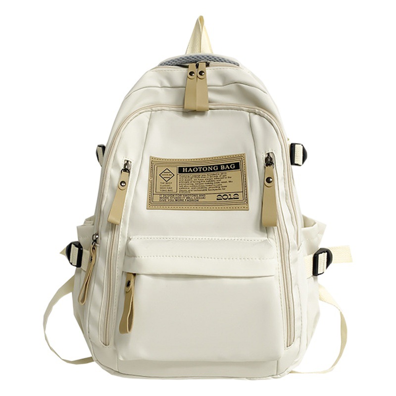 Korean Style Large-Capacity Simple Backpack Casual Versatile Junior High School College Student School Bag Commuter Travel Computer Backpack