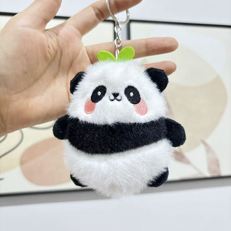 かわいいパンダ人形キーホルダーペンダントバッグペンダント小さなギフトぬいぐるみ人形|undefined