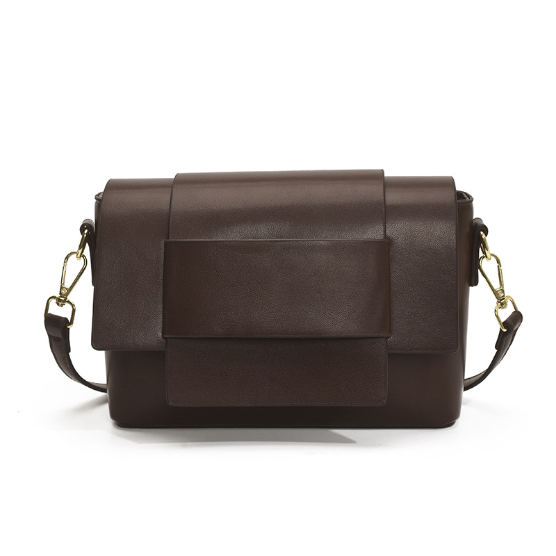 Bolso de mano retro estilo Hong Kong 2025 verano nuevo estilo bolso femenino diseño de nicho bolso de hombro moda contraste color bandolera marea