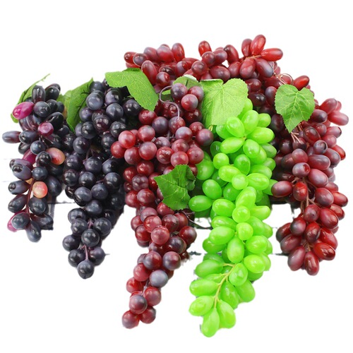 Plastic grape clusters, faux fruit grape garlands, artificial fruit models, decorative ceiling plants, window displays props, hanging decorations