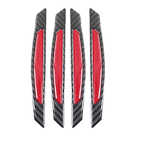 Car reflective warning stickers, carbon fiber body decoration anti-scratch sheets, door anti-collision strips, door edge anti-scratch strips