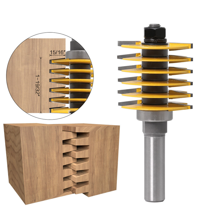 Alloy step finger joint cutter, multi-shank woodworking panel joining finger joint milling cutter, engraving machine tool Alloy step finger joint cutter, multi-shank woodworking panel joining finger joint milling cutter, engraving machine tool