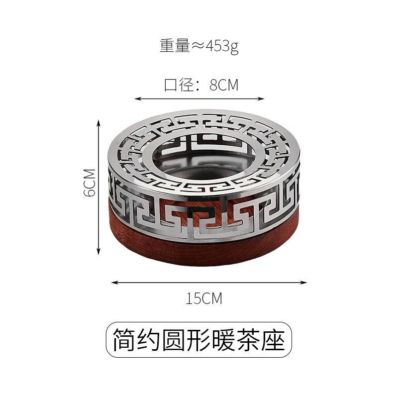 温茶炉ろうそく加熱台座が精巧で透かし彫りされた茶道が小さくて豪華で暖かい茶炉日本式ホテルレストランが業務用です。|undefined
