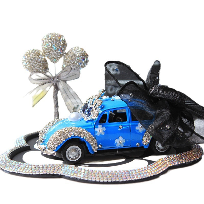 Modelo de automóvil de aleación creativo y colorido arco de automóvil modelo de perforación adornos interiores de automóviles adornos de automóviles clásicos dly bendición