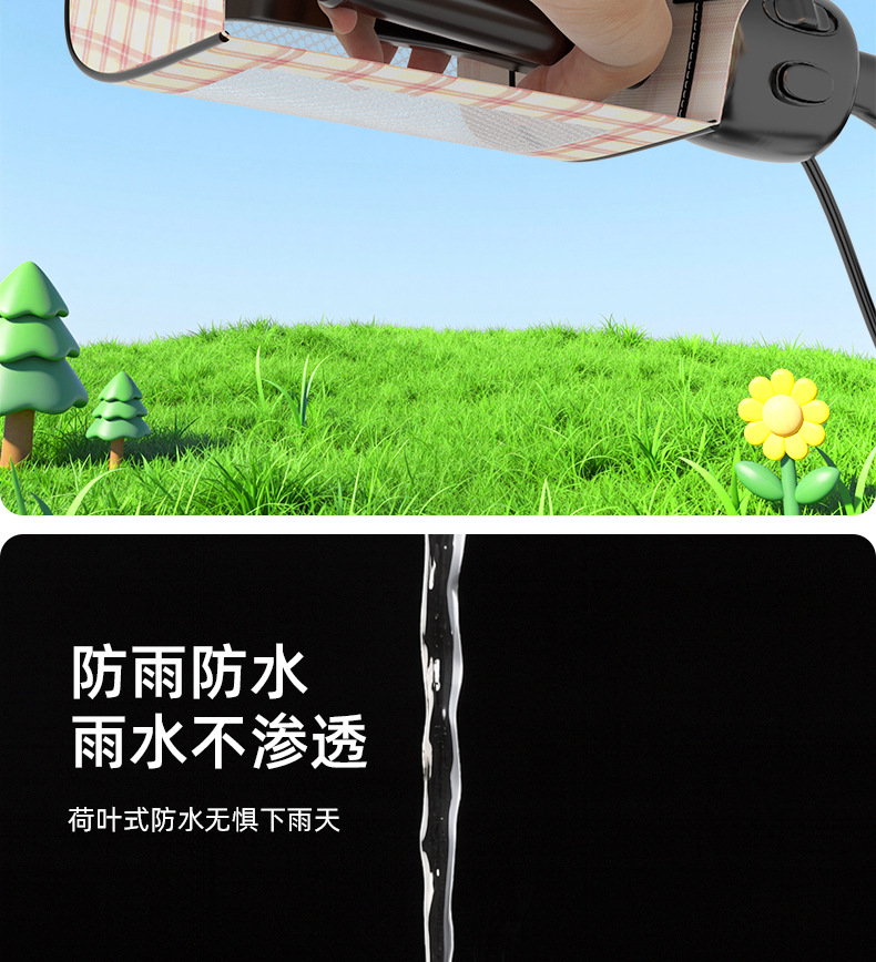 Electric vehicle handlebar covers, sun-proof and waterproof, universal cute cartoon electric bike hand guards, summer riding windproof handle covers
