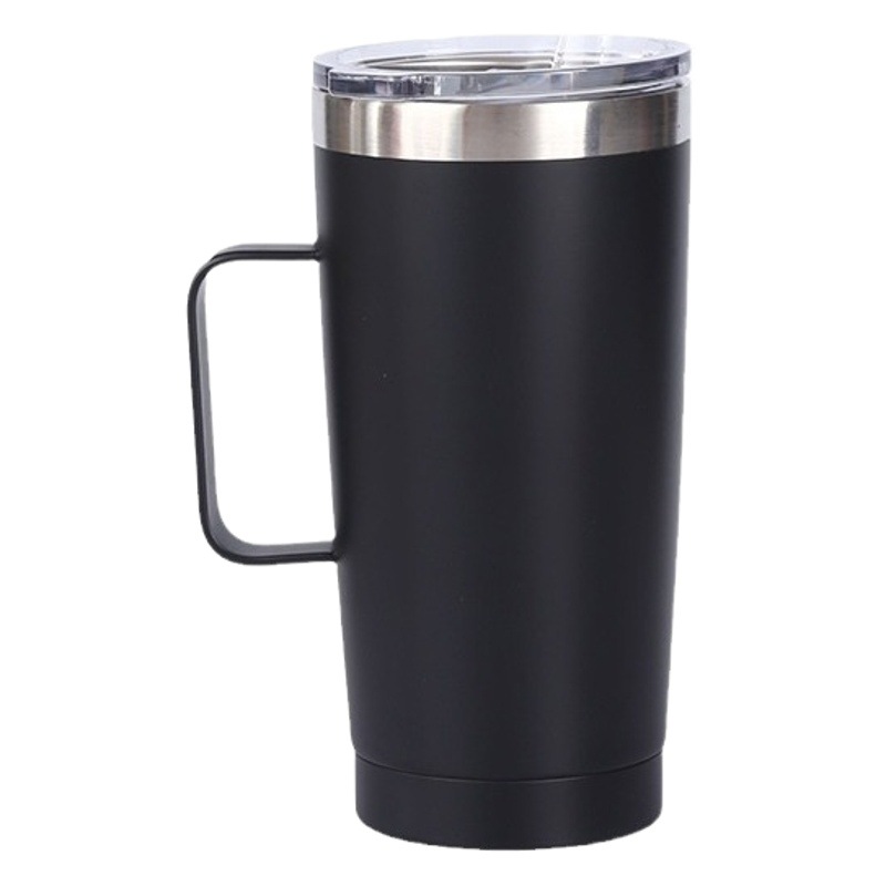 Suministro directo de fábrica nuevo mango coche taza doble capa café leche té vacío de acero inoxidable taza de vacío taza al por mayor
