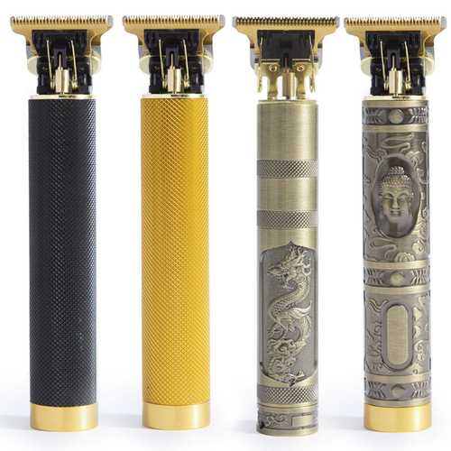 Cross-border oil head electric clipper household electric hair clipper men's hair clipper dragon and phoenix Buddha head retro electric clipper