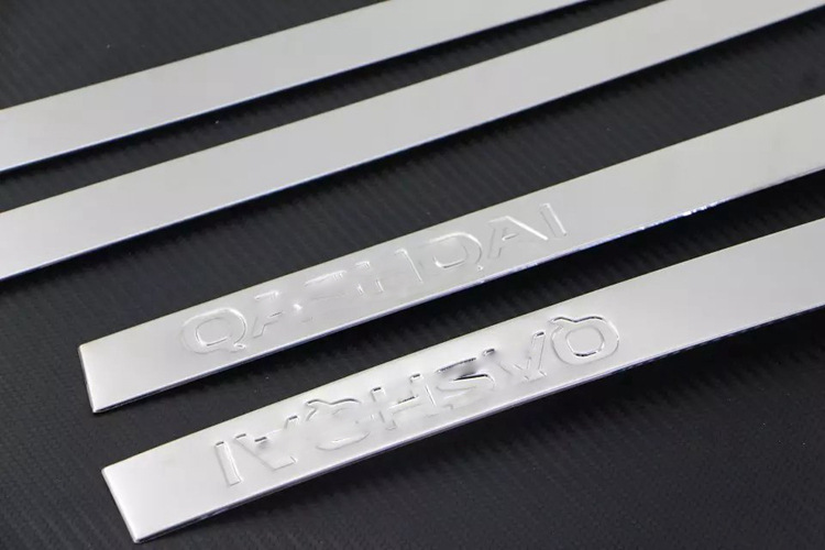 19 Qashqai door side strip body trim modification suitable for Nissan 16 Qashqai car door anti-scratch anti-collision decorative sequins M