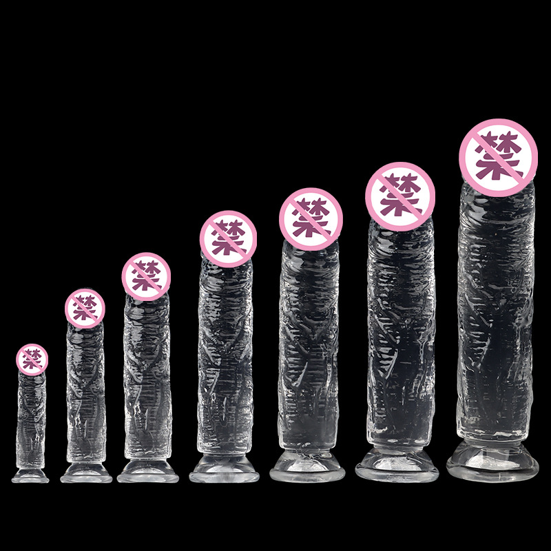 Crystal Eggless Realistic Anal Plug with Suction Cup, TPE, 23 cm — detail image 11