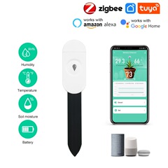 ZigBee 3.0 スマート土壌水分検出器土壌温度湿度センサー音声互換性 2MQTT
