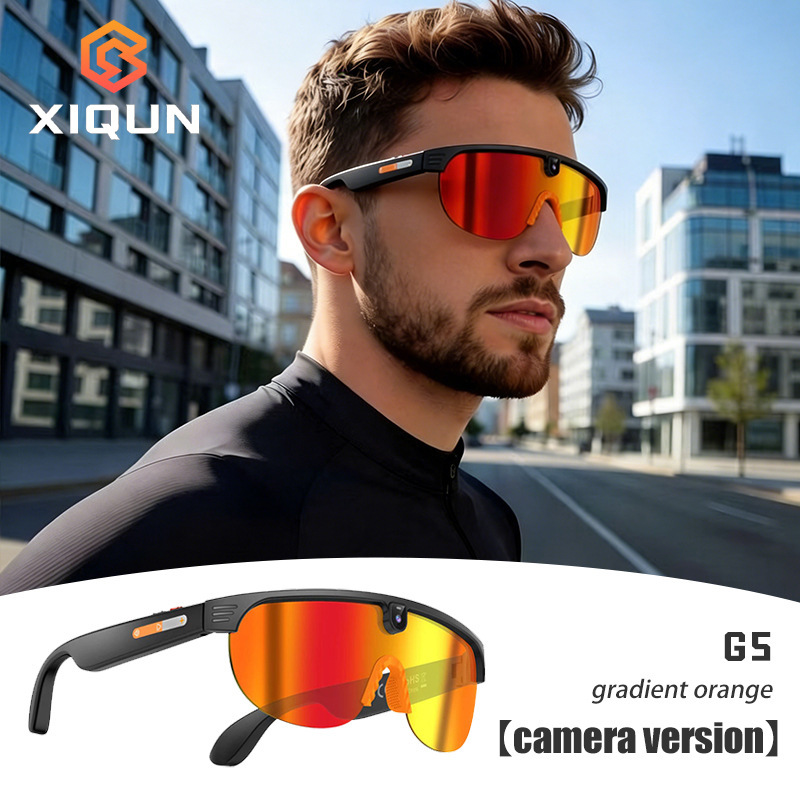 Cross-Border Aimb-G5 Smart Glasses 800W Pixel Camera Photo Recognition Call Ai Translation Voice Notes Cross-Border Aimb-G5 Smart Glasses 800W Pixel Camera Photo Recognition Call Ai Translation Voice Notes