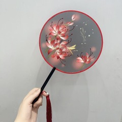 夏扇子、両面刺繍、古代風蘇刺繍、漢服、チャイナドレス、子供用中国風蘇州ダンス扇子