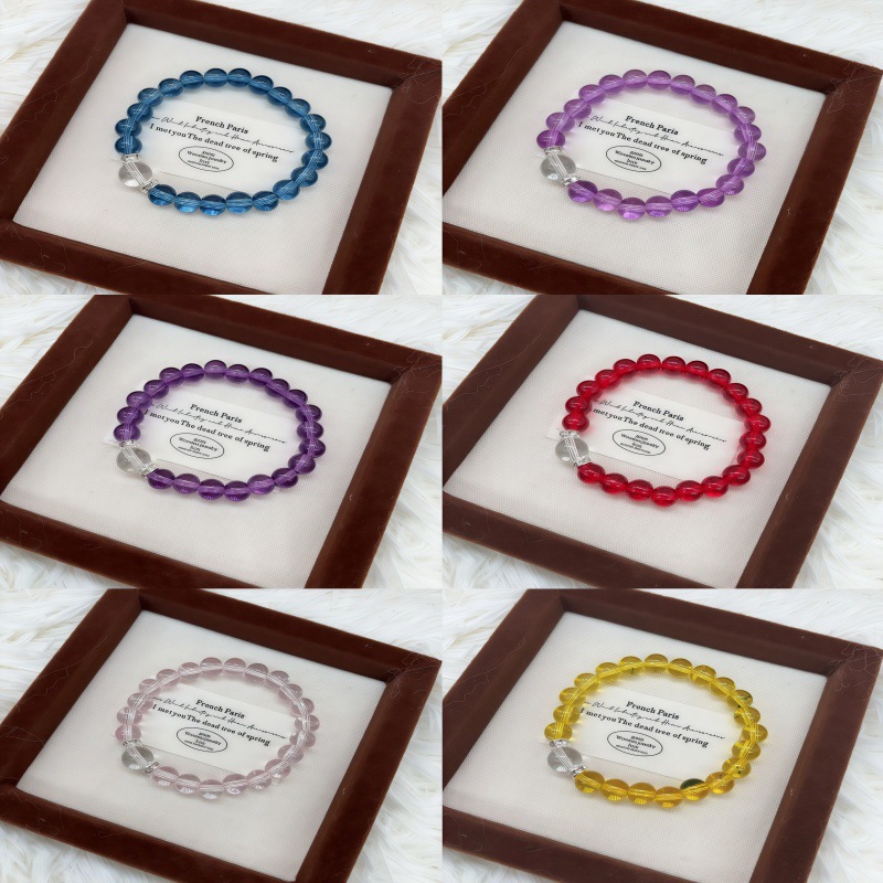 Promote Relaxation and Purification, Sea Blue Beaded DIY Bracelets, Good Luck, Freshness and Versatility, Attract Wealth and Give Gifts to Besties and Students