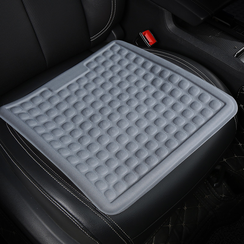 Summer Gel Car Seat Cushion Cooling Pad Single Piece Four-Season Universal Ventilated Butt Pad Ice Silk Seat Cushion Cool Seat Cushion Cover