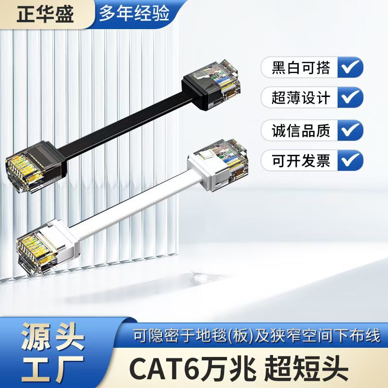 Manufacturer's In-Stock 32Awg Cat6A Flat Network Cable, 10g Oxygen-Free Copper Electronic Cable, Extension Cable Manufacturer's In-Stock 32Awg Cat6A Flat Network Cable, 10g Oxygen-Free Copper Electronic Cable, Extension Cable