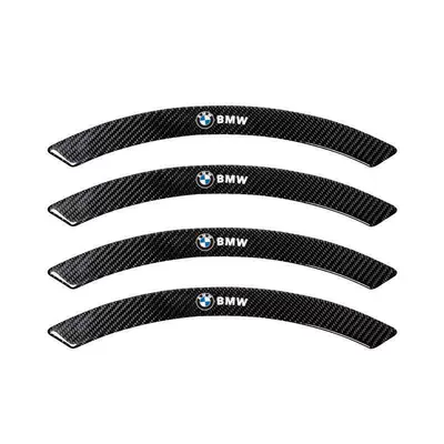 Car carbon fiber wheel arch Qapı və bamper qoruyucu zolaqlar - bmw-carbon-fiber-wheel-arches-4-piece-set-unpackaged