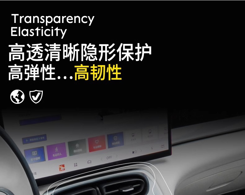 Suitable for 2025 Geely Star Wish Inner Door Handle Paint Panel Interior Protection Film Automotive Supplies Accessories