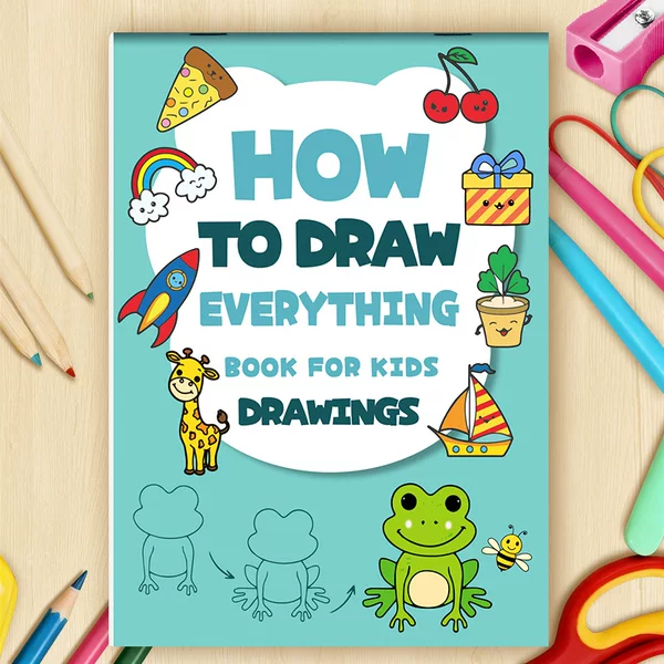 How to Draw Everything Cross-Border Style Coloring Book How to Draw Everything 32 Pages Drawings