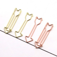 Arrow-shaped clip wholesale creative colorful irregular clips metal cartoon pin cartoon paper clip