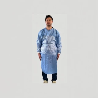 现货一次性使用隔离衣防护服手术衣SMS无纺布蓝色加厚防尘隔离服