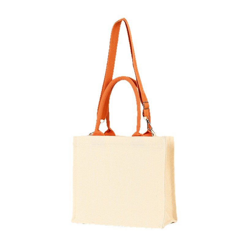 Bolsa de lona portátil, bolsa de lona publicitaria engrosada de un solo hombro, bolsa de lona de trabajo tridimensional personalizada