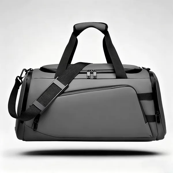 Large Capacity Gym Bag Men's Bag Dry and Wet Separate Crossbody Bag Luggage Storage Bag Independent Shoe Bin Athlete Training Bag