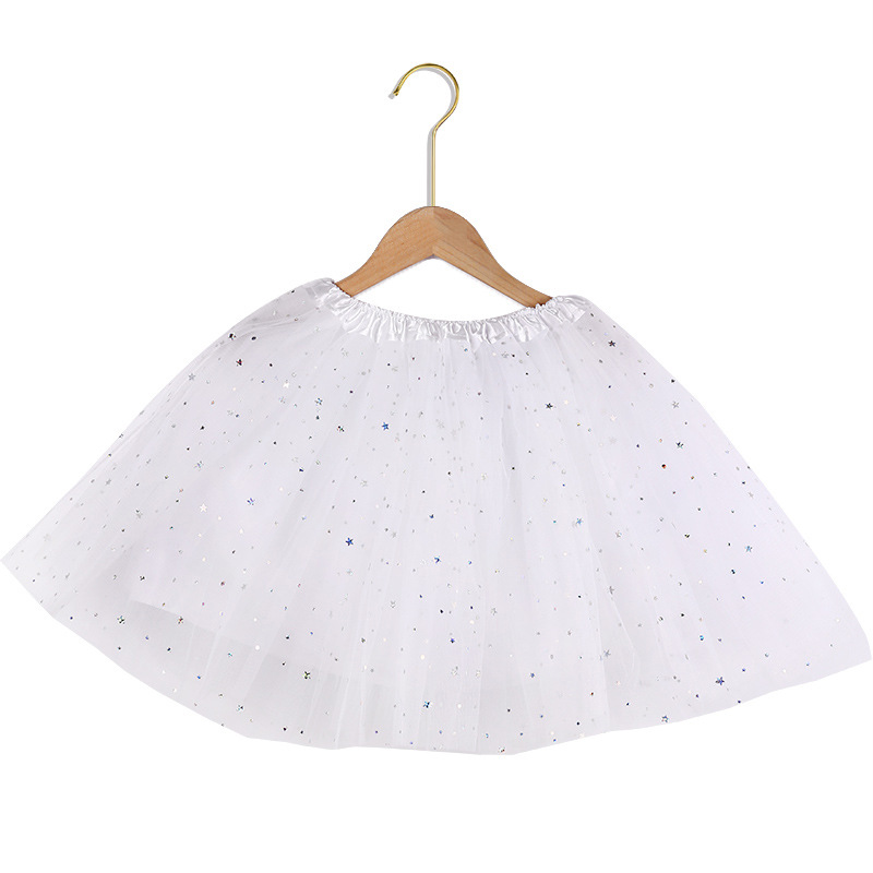 Europa y los Estados Unidos 40cm de estrellas de sequillas de malla + revestimiento de 4 capas de falda de busto espectáculo de baile festival Tutu