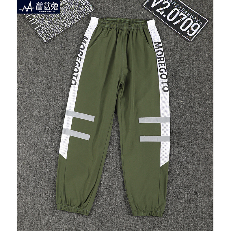 大男童裤子春夏季薄款休闲时尚潮中大童儿童炸街长裤宽松加肥加大