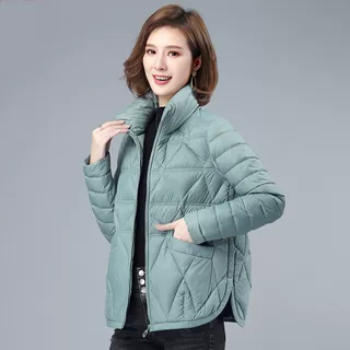 2024新款羽绒棉服女轻薄短款时尚休闲冬季外套女宽松韩版加厚棉袄