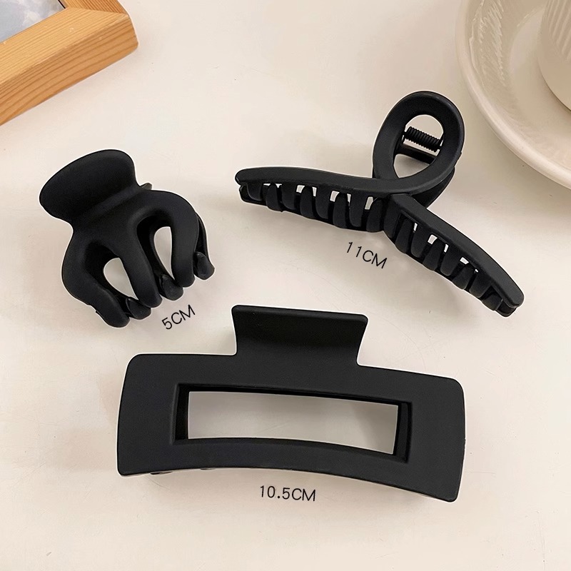 Horquilla de acrílico de las mujeres cuchara trasera updo clip de pelo grande celebridad de Internet elegante tiburón clip tocado simple horquilla