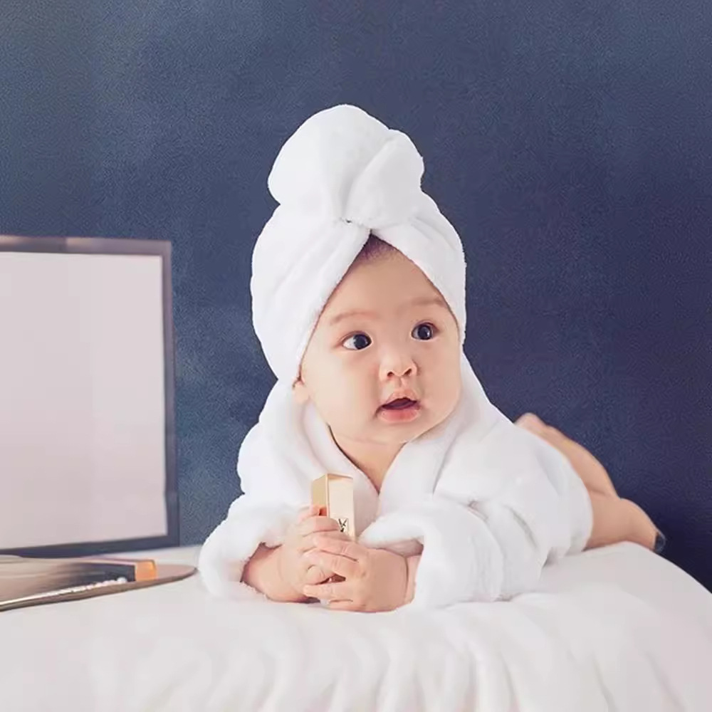 Cien Días fotografía ropa de bebé niños Fotografía ropa estudio bebé fotografía ropa cien días recién nacido albornoz blanco