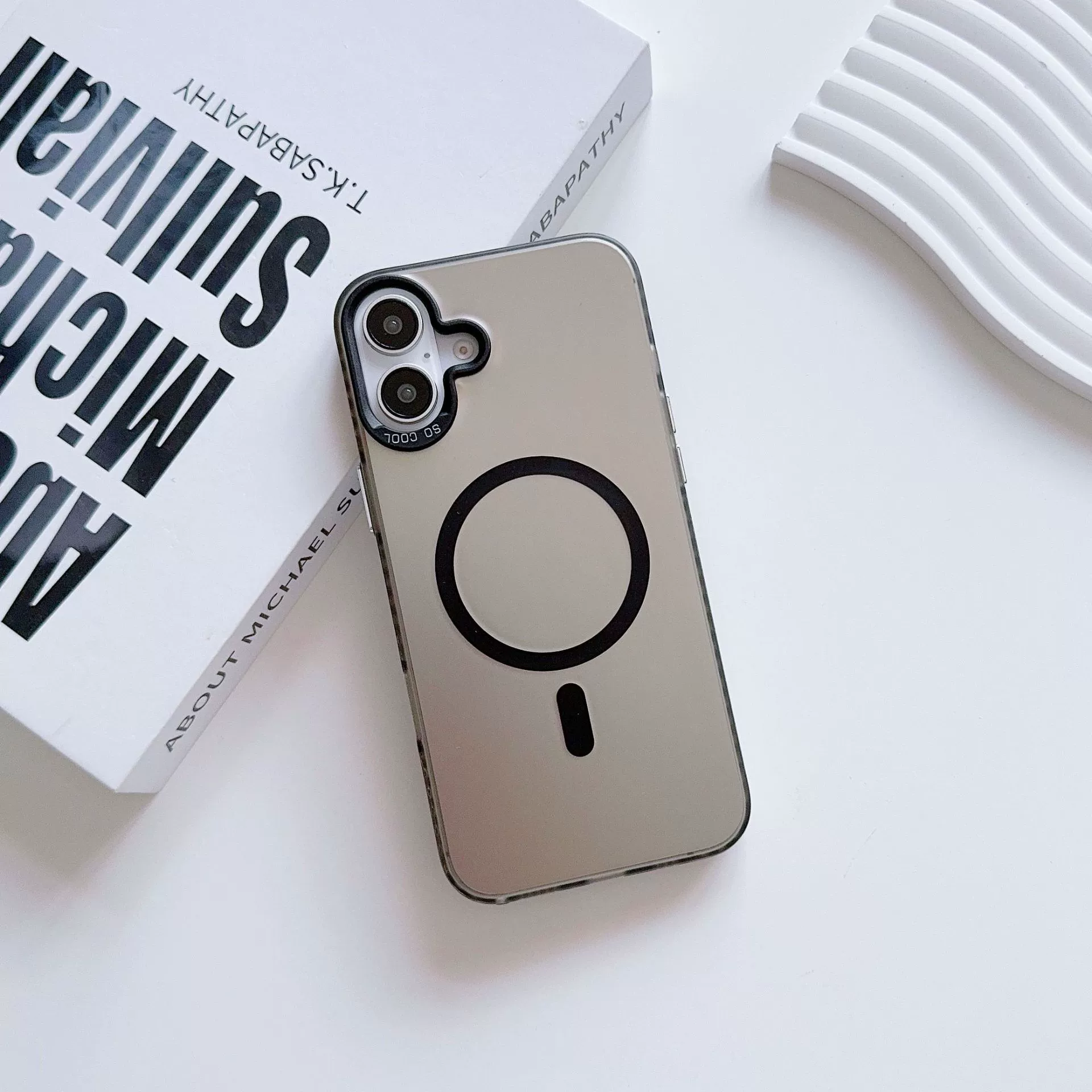Совместимый чехол для Apple iPhone 16, чехол для телефона, iPhone17 Pro, матовый защитный чехол, 16promax, iphone, 17, 13, серебристый образец 13