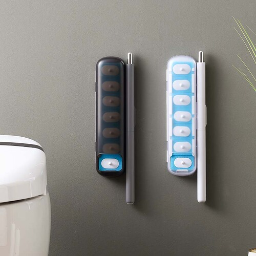 Disposable toilet brush, disposable replacement head, no dead angle cleaning toilet brush, household Japanese toilet brush