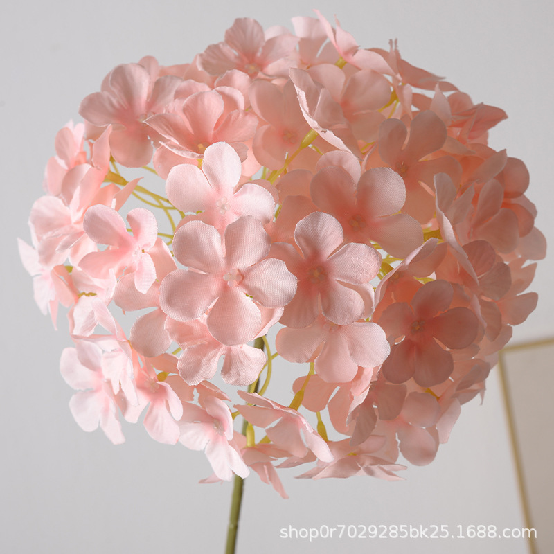 Piruleta de simulación, hortensia, hortensias grandes, boda, decoración de hileras de flores, decoración de arreglos florales para el hogar, decoración de flores decorativas